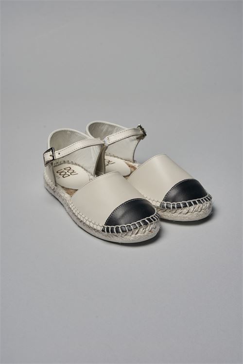 SCARPA BICOLORE PANNA/NERO