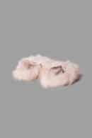 CIABATTONA PELLICCIA BEIGE MELANGE
