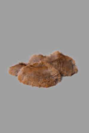 SABOT PELLICCIA MARRONE