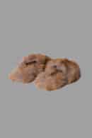 SABOT PELLICCIA MARRONE