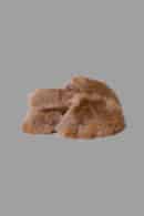 SABOT PELLICCIA MARRONE