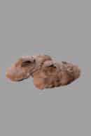 SABOT PELLICCIA MARRONE
