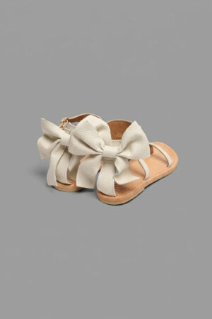 SANDALO INFRADITO FIOCCO BIANCO